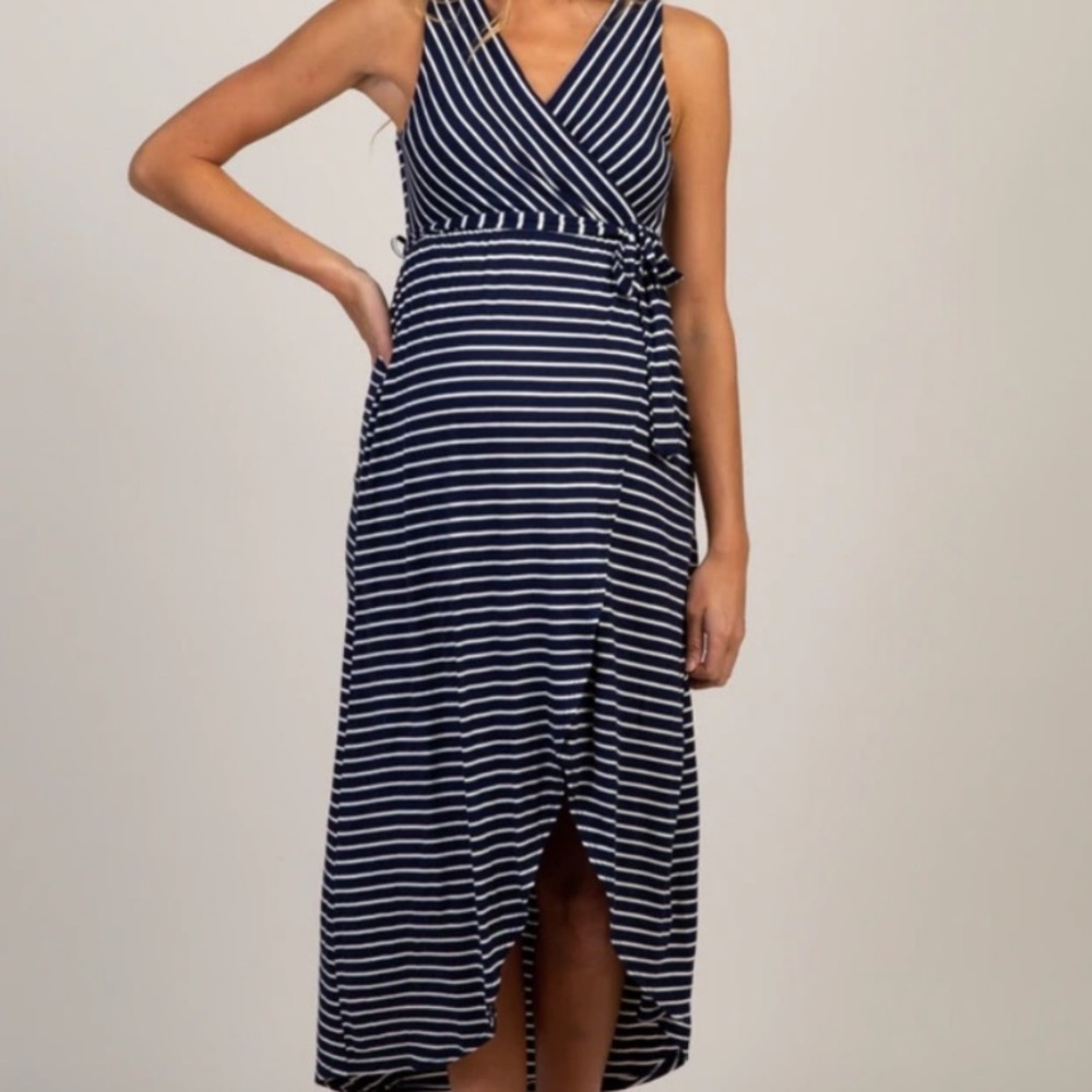 Pinkblush Navy Maternity Dress